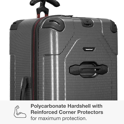 Traveler's Choice Maxporter II 30" Hardside Spinner Trunk Luggage, TSA Lock, Gray