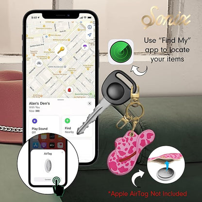 Sonix Keychain Case Compatible with Apple AirTag | Protective AirTag Cover Keychain | Cowgirl