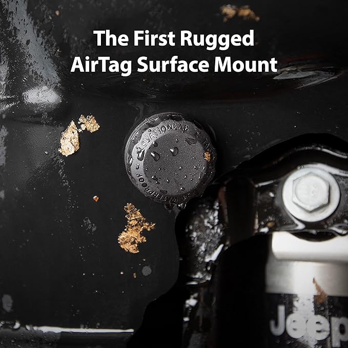 Elevation Lab AirTag Adhesive Mount (2 Pack) - TagVault™ - The First Waterproof AirTag Stick-On Holder | 3M VHB, Indestructible, Screw-On Design, Find Your Bike, Car, & More