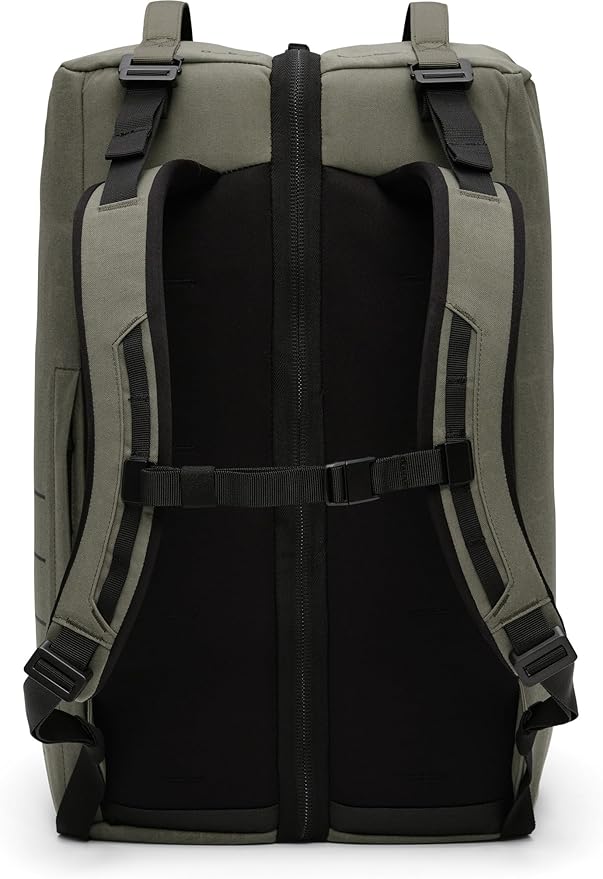 Db Journey Roamer Pro Split Duffel Bag, Travel Duffel Backpack, Convertible Weekender & Carry On with Roller Bag Hook-Up, 50L - Forest Green