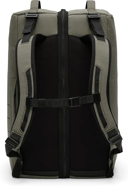 Db Journey Roamer Pro Split Duffel Bag, Travel Duffel Backpack, Convertible Weekender & Carry On with Roller Bag Hook-Up, 50L - Forest Green