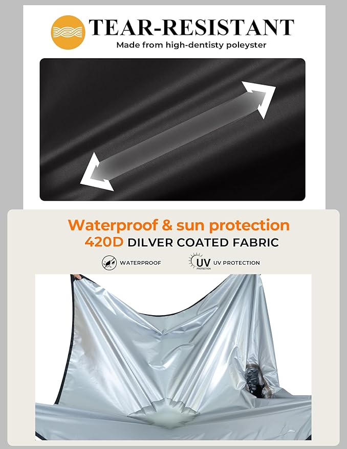 COOFANDY Rain Poncho for Adults with Hood Pockets Reusable Waterproof Packable Rain Coat Jacket Travel Hiking Emergency