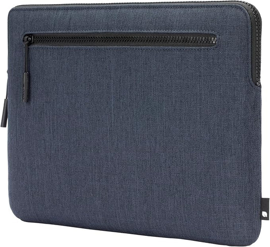 Incase Compact Laptop Sleeve with Woolenex - 14" MacBook/Laptop and iPad/Tablet Sleeve, Computer Case and Cover, Lightweight, Weather Resistant, with Slip Pocket for Accessories - Heather Navy