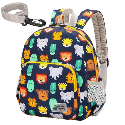 willikiva 3D Dinosaur Backpack Toddler Backpacks for Boys and Girls Kids Backpack Waterproof Preschool Safety Harness Leash (Grey)