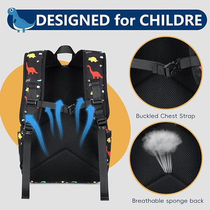 CAMTOP Backpack for Kids, Boys Girls Preschool Backpacks with Lunch Box Toddler Kindergarten School Bookbag Set