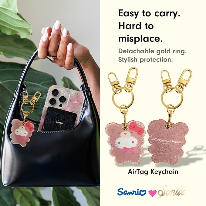 Sonix x Sanrio Keychain Case Compatible with Apple AirTag | Protective Cover Keychain | Hello Kitty Latte Bears