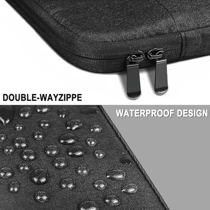 Laptop Case 13.3 Inch, Shockproof Protective Traveling Carrying Computer Sleeve Compatible with MacBook Air 13.3 inch/MacBook pro 14 inch, Compatible for HP, Dell, Laptop Bag with Pocket, Black