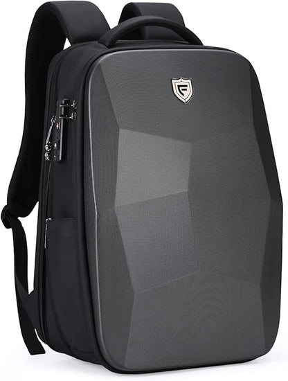 FENRUIEN Hardshell Backpack Expandable,Anti Theft Laptop Backpack for Men with USB Port,Water Resistant Computer Bag 17.3 Inch for Travel/Business