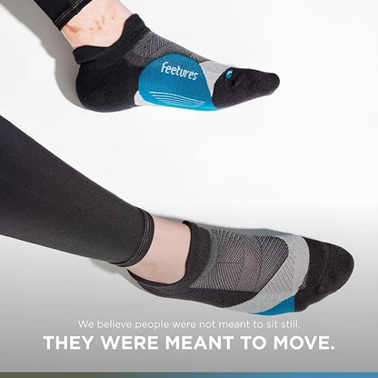 Feetures Elite Light Cushion No Show Tab Athletic Ankle Socks - Sport Sock with Targeted Compression