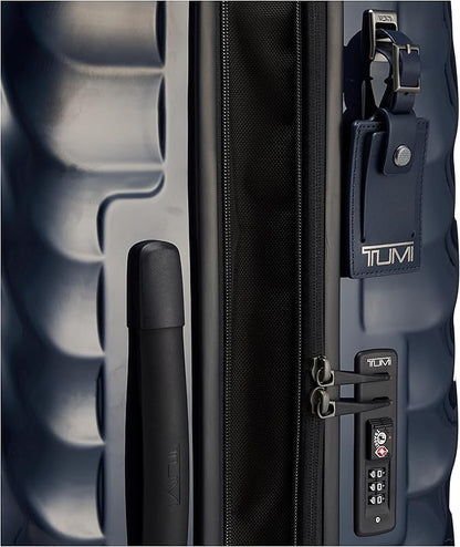 TUMI - 19 Degree Medium Checked Luggage 4 Wheeled Packing Case - Hard Shell Suitcase - 26.0" X 17.5" X 10.0" - Navy