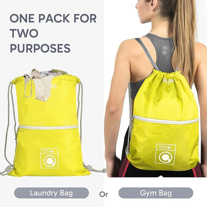8 Set Expandable Compression Packing Cubes for Suitcases Travel Essentials Carry On Waterproof Storage Bag With Dry And Wet Separation Yellow