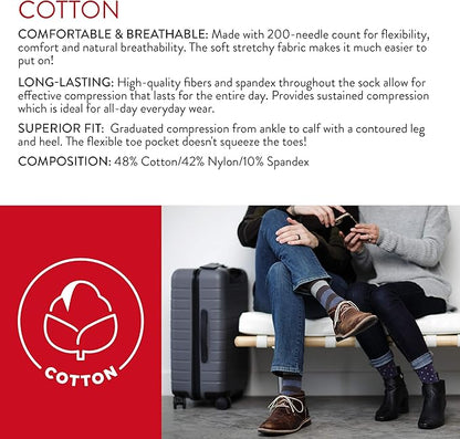 VIM & VIGR Cotton Graduated Compression Socks