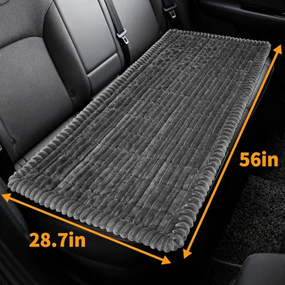 Dog Car Seat Covers for Back Seat, Dog Bed for Car, Car Seat Protector, Fit for Backseat Extenders, Non-Slip Soft Durable for Cars Trucks and SUVs(Grey,56x28.7 inch)