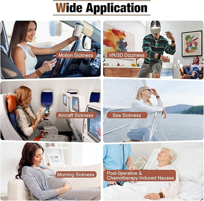LYJEE Motion Sickness Bands for Adults and Kids Nausea Relief for Pregnant Women Seasickness Wristband for Cruise Ship Essentials