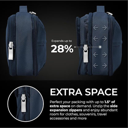 Briggs & Riley Toiletry Kit - Travel Bags for Women & Men, Organizer for Vacation, Dopp Kit for Bathroom Accessories, Makeup, & Skincare