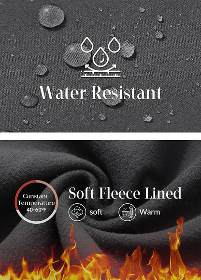 baleaf Women's Fleece Lined Pants Winter Thermal Water Resistant Crossover Flare Leggings Warm Bootcut Hiking Outdoor
