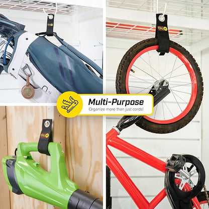Heavy-Duty Wrap-It Storage Straps (Assorted 6 Pack) - Stocking Stuffer for Dad Extension Cord Organizer, Cable Straps for RV Accessories