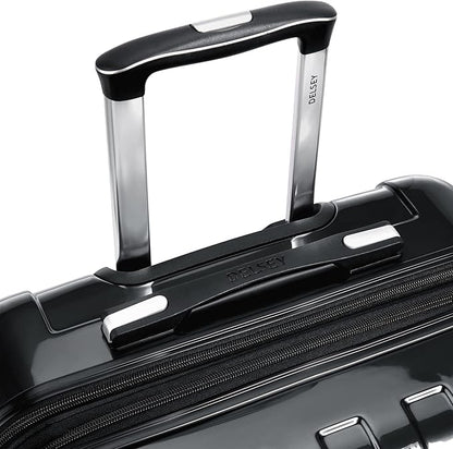 DELSEY PARIS Helium Aero Hardside Expandable Luggage with Spinner Wheels, Black, 2-Piece Set (21/24)