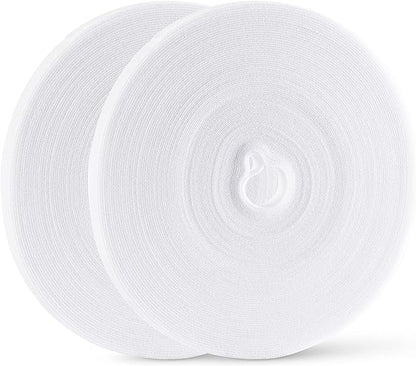 54 Yards x 1/2 Inch Reusable Cable Ties - BSELEYY Adjustable Cord Straps Cable Management Tape Cord Organization Straps Hook Loop Tape Cord Wrap for Home,Office, Wire Bundling (27Yd x 2 Rolls)