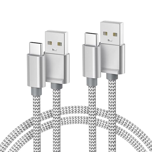 Basesailor for Google Pixel 9 Pro USB Type C Charger Cable 10FT 2Pack,Nylon Charging Cord for iPhone 17 16 16e 15 Pro Max,Z Flip Fold,S9 S10 S10E S25 S24 Plus Ultra,A56 A55 A54,Google Pixel 6 5 4 XL