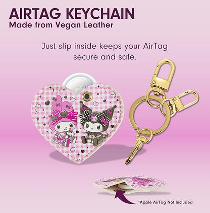 Sonix x Sanrio Keychain Case Compatible with Apple AirTag | Protective AirTag Cover Keychain Charm | Kuromi & My Melody 20th Anniversary