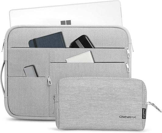 Omnpak Surface Pro 11 Case,13 inch Laptop Sleeve for Surface Pro 12/11/10/9/8/X/7/6/5/4/3 with Side Handle Strap and Accessory Pocket,Recycled PET Laptop Carrying Bag
