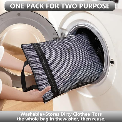 8 Set Packing Cubes for Travel, Anti-Tearing Suitcase Organizer for Luggage with Shoe & Hanging Toiletry Bag,Gifts for Women Mom,OlarHike Vacation Essentials & Accessories for Cruise Ship,Ink