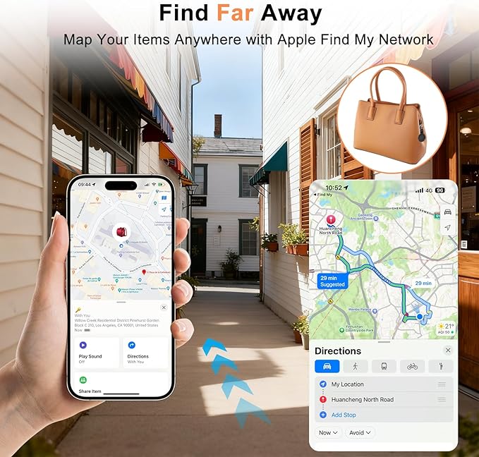 Air Tracker Tags-4 Pack, Bluetooth Tracker for Apple Find My, Item Locator Smart Tag Keys Finder Tracking Tags and Item Locator for Luggage Tracker, Bags, Kids, Pets, Wallet, Suitcase, Travel