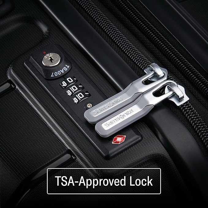 Samsonite Freeform 28-Inch Large Luggage with Dual 360° Spinner Wheels - Checked Suitcase - TSA Lock, Airline-Approved - Lightweight Durable Polypropylene Expandable Hardshell - White