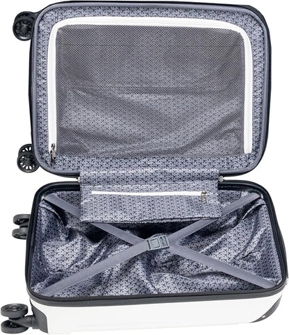 Kenneth Cole Reaction Flying Axis 28" Hardside Expandable 8-Wheel Spinner Check-Size Luggage, Coconut White