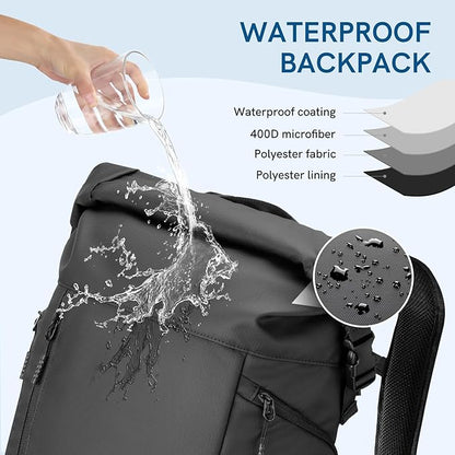 Kingsons Travel Laptop Backpack，Anti Theft Business Backpack for Men Womens Lightweight Waterproof Backpacks Computer Bag Fits 15.6 Inch Laptop and Notebook