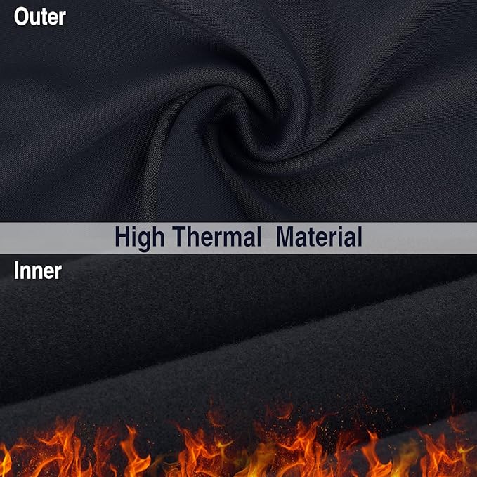 2 Pack Winter Neck Gaiter Warmer for Men&Women,Windproof Face Cover Fleece Face Mask Scarf for Cold Weather Sport