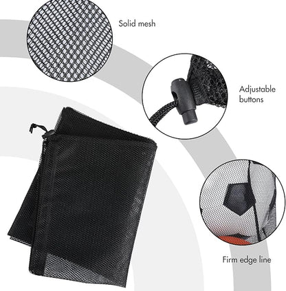 Berlune 30 Pack Large Mesh Laundry Bags, 24 x 36 Inch Bulk Wash Set with Drawstring for Commercial Use, Dorms, Vacation Rentals, Laundromats, Apartments & Facilities(Black)