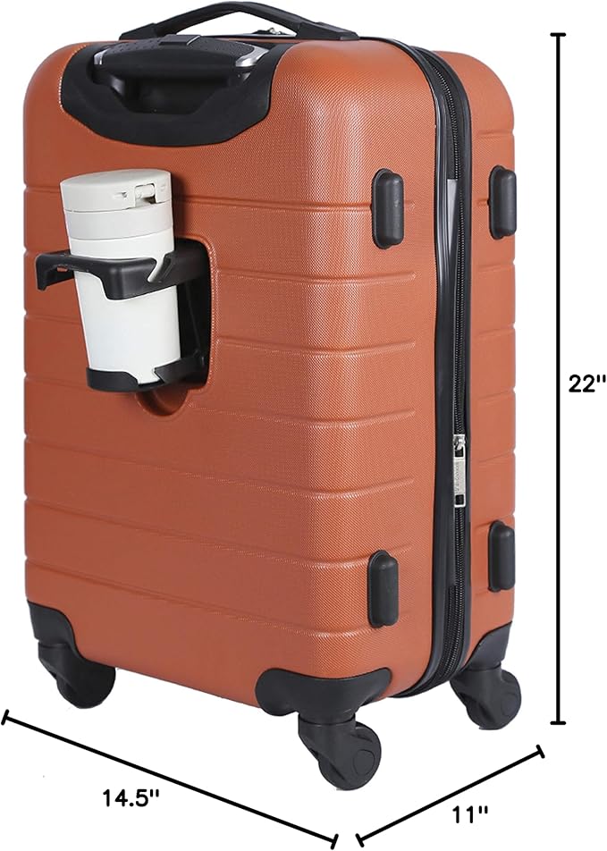Wrangler 20" Smart Spinner Carry-On Luggage With Usb Charging Port