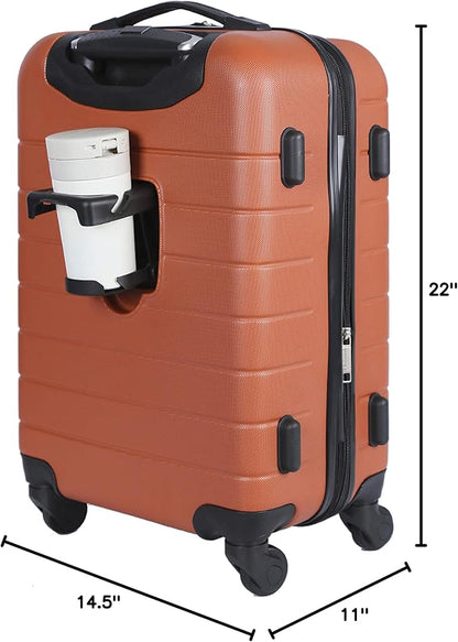 Wrangler 20" Smart Spinner Carry-On Luggage With Usb Charging Port