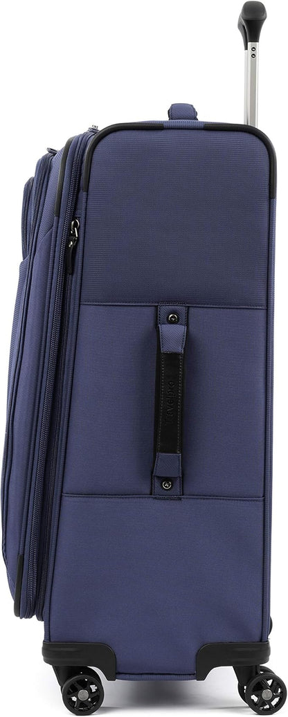 Travelpro Tourlite Softside 2-Piece Set, Expandable Luggage, 4 Spinner Wheels, Lightweight Suitcase, 21" Carry-On, 25" Checked Medium, Blue