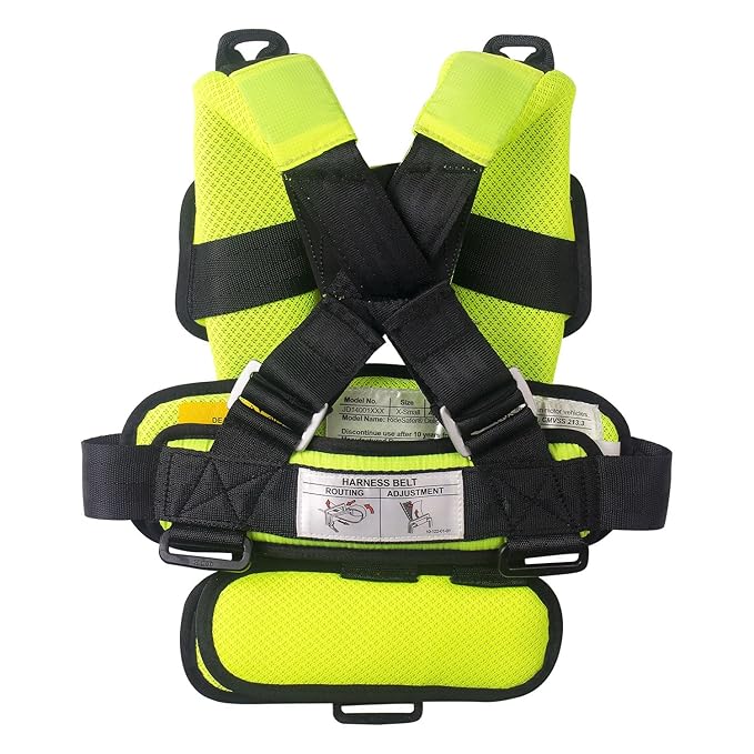 RideSafer - Extra Small (XS) Yellow, Lightweight, Compact, Portable Car Seat, 2+ Years; 26.5–40 lb - Perfect for Travel and Everyday Child Safety