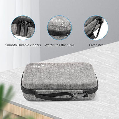 ProCase Hard Travel Electronic Organizer Case for MacBook Power Adapter Chargers Cables Power Bank Apple Magic Mouse Apple Pencil USB Flash Disk SD Card Small Portable Accessories Bag