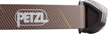PETZL Tikka Headlamp - Compact 350 Lumen Light with Red Lighting, for Hiking, Climbing, Running, and Camping - Brown