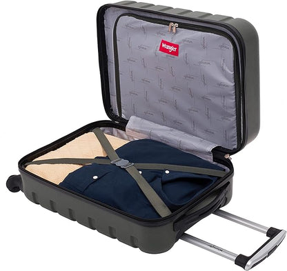 Wrangler 20" Spinner Carry-On Luggage, Deep Depth