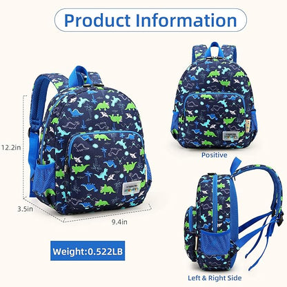 willikiva 3D Dinosaur Backpack Toddler Backpacks for Boys and Girls Kids Backpack Waterproof Preschool Safety Harness Leash (Green Dinosaur)