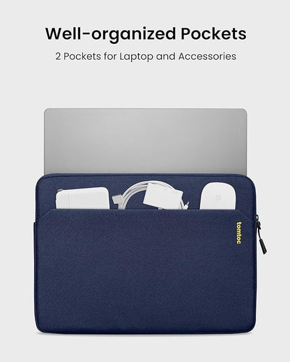 tomtoc Slim Laptop Sleeve for 13.5-14.3 Lenovo, HP, ASUS, Dell, Acer Laptop Notebook, Vivobook/Zenbook 14, Water-Resistant Protective Case for 13.8 Inch Surface