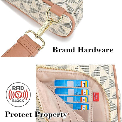 INICAT RFID Blocking Sling Bag,Anti Theft Crossbody Bags for Women,Travel Gifts Cross Body Purses Vegan Leather