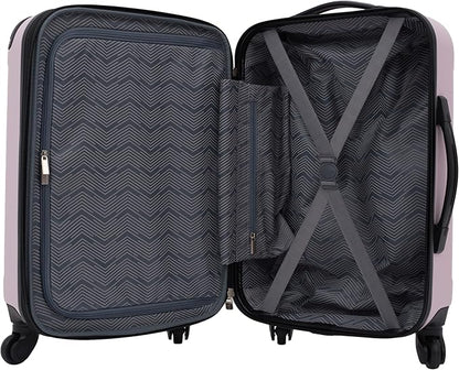 Travelers Club Chicago Hardside Expandable Spinner Luggage, Lilac, 20" Carry-On