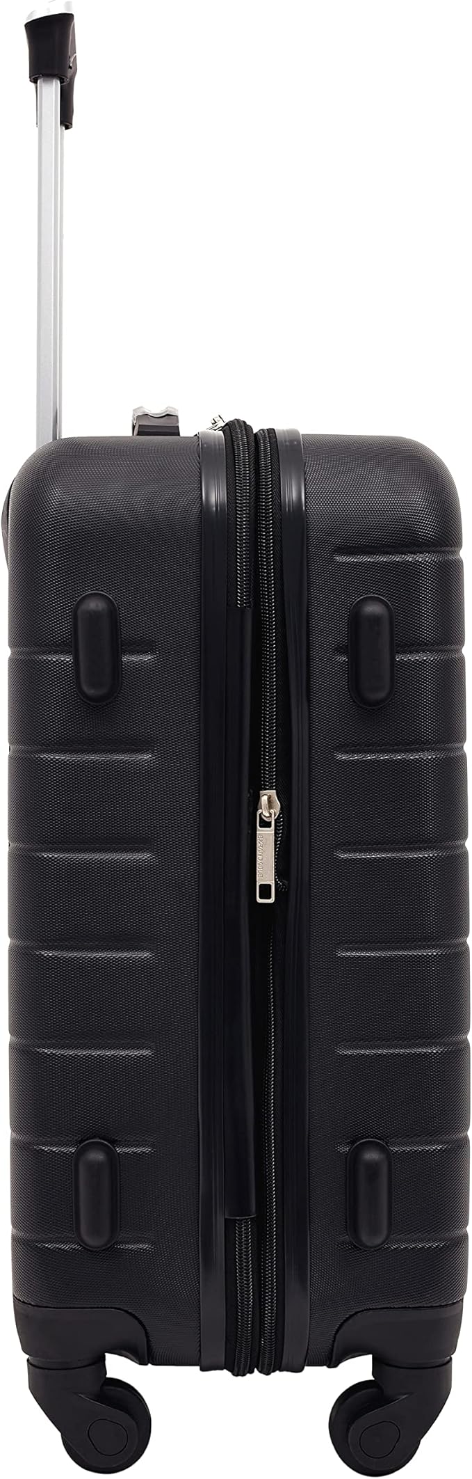 Wrangler Smart Luggage Set with Cup Holder and USB Port, Black, 3 Piece Set