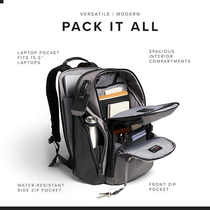 TUMI - Alpha Bravo Search Backpack - Laptop Backpack for Men & Women - Backpack for Work & Travel - 17.0" X 14.0" X 8.3" - Charcoal