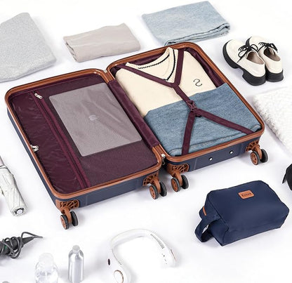 Luggage Sets 5 Piece, Suitcases with Wheels, ABS Hard Case Luggage with TSA Lock Spinner Wheels, Carry On Luggage Set (20/24/28 inch)