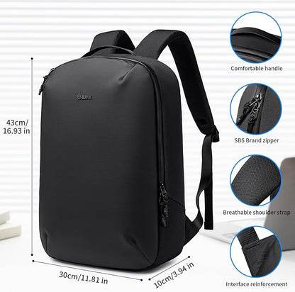 Business Backpack for Men Women, Travel Carry on Flight Approved Laptop Backpack Slim Waterproof Anti-Theft Lightweight Large Work Computer Bag