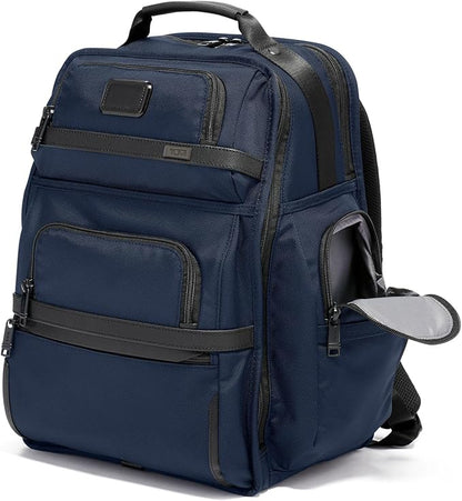 TUMI - Alpha Brief Pack - Men's Laptop Backpack with Padded Adjustable Straps - Fit up to 15" Screen - 17.0" X 12.0" X 8.0" - Navy