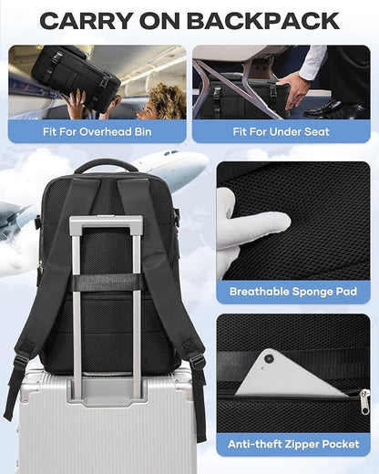coofay Vacuum Backpack Travel with Pump Airbag Travel Backpack with Vacuum System Mochila de Viaje Compresion al Vacio Easyvacpack Vacpack Backpacks for Traveling Carry on Luggage